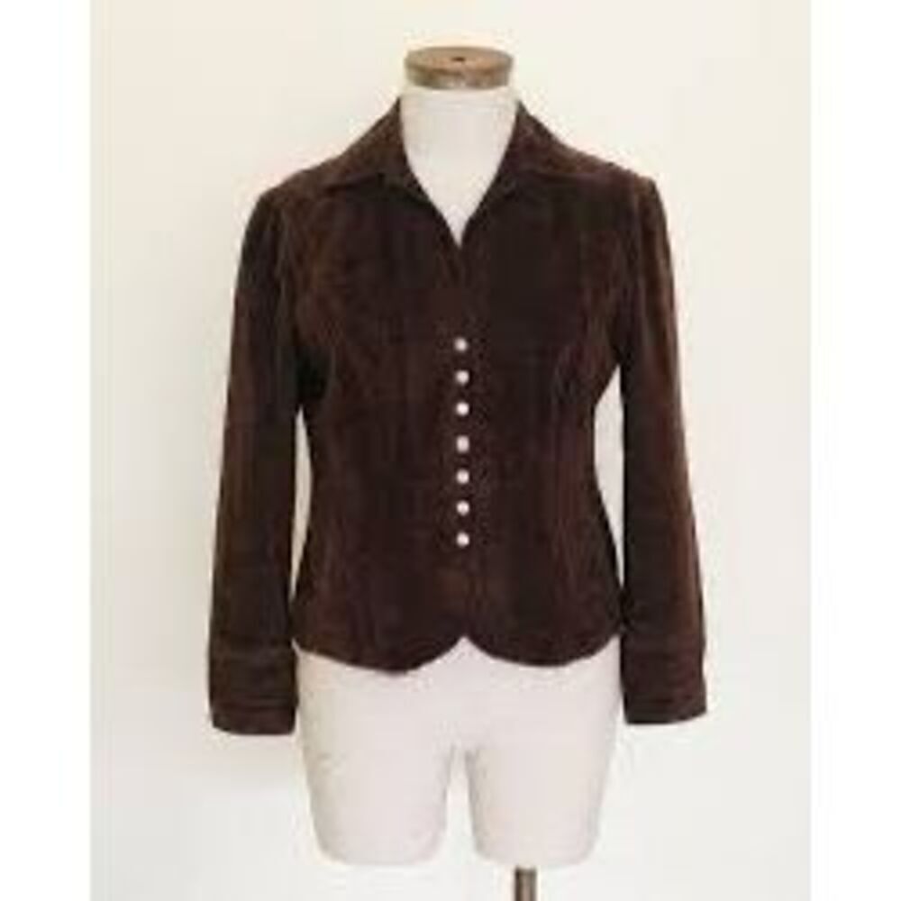 Vintage Beautiful Brown Jacket - Picture 3 of 6